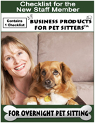 Checklist for Overnight Pet Sitting Jobs